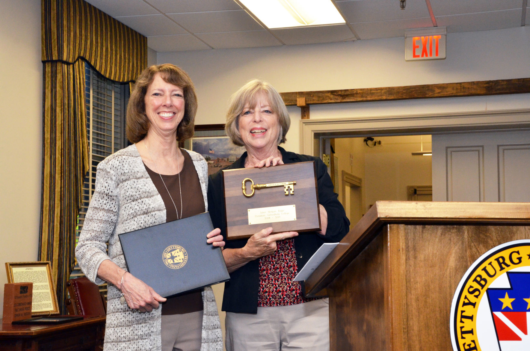 College president lauded